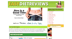 Desktop Screenshot of easydietreviews.com